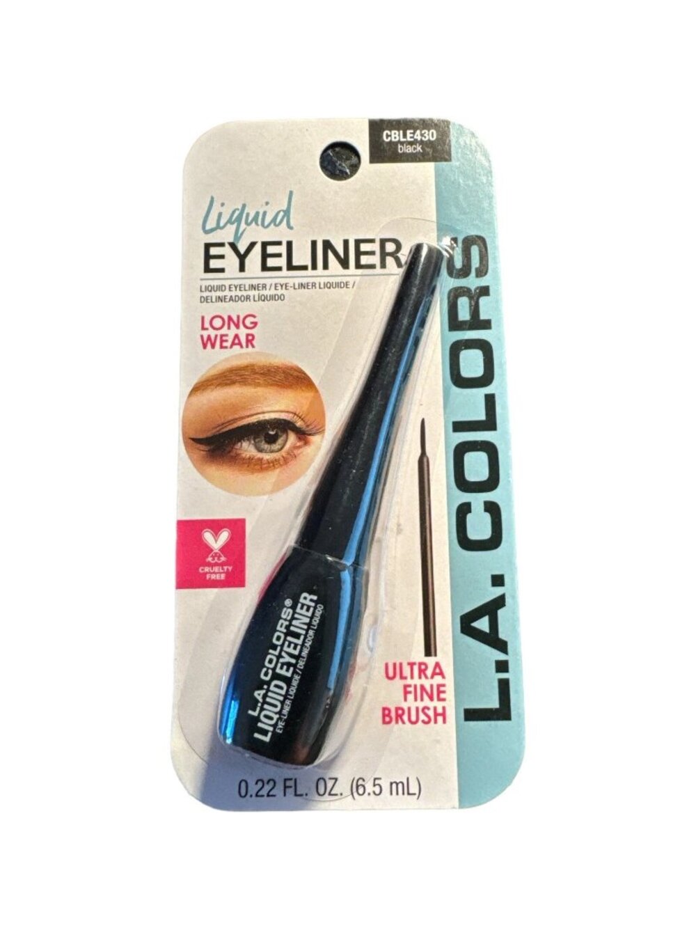L.A. Colors Liquid Eyeliner All Day Ultra Fine Tip CBLE430 Black